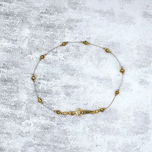 Simple Silk Bracelet Golden Pyrite Secondary