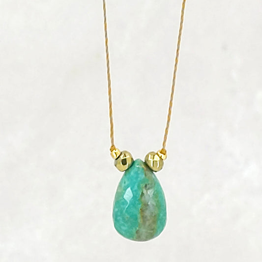 Sola Mia Turquoise and Silk Necklace Secondary