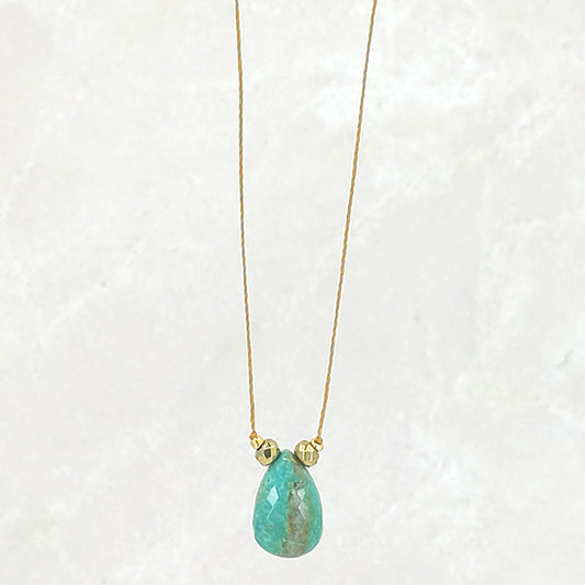 Sola Mia Turquoise and Silk Necklace