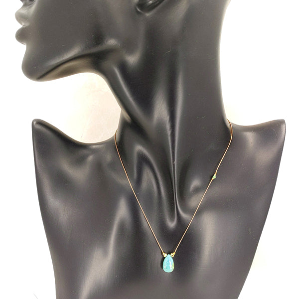 Sola Mia Turquoise and Silk Necklace