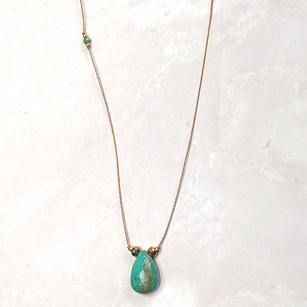Sola Mia Turquoise and Silk Necklace