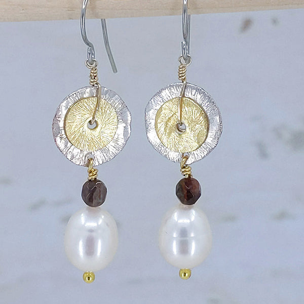 Double Happy 14k Gold Earrings