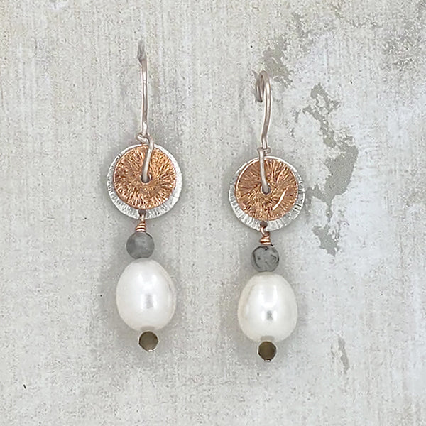 Double Happy Rose Gold Earrings