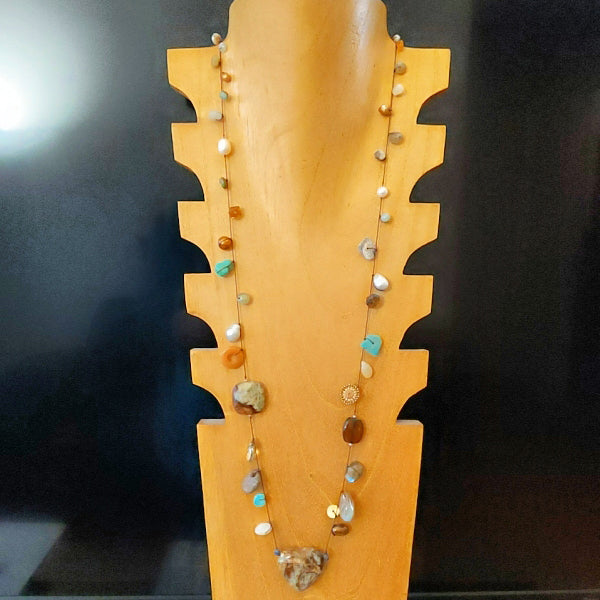 Bold Confetti Gemstone Necklace