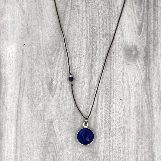 Circle of Lapis Gemstone Pendant Secondary