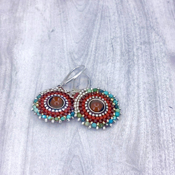 Crimson Core Earrings
