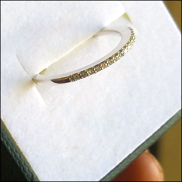 Diamond and White Gold Wedding Band for Brittany ,  - No Roses Jewelry Sherman Oaks Ventura Boulevard, No Roses Jewelry Artisan Jewelry Los Angeles - 3