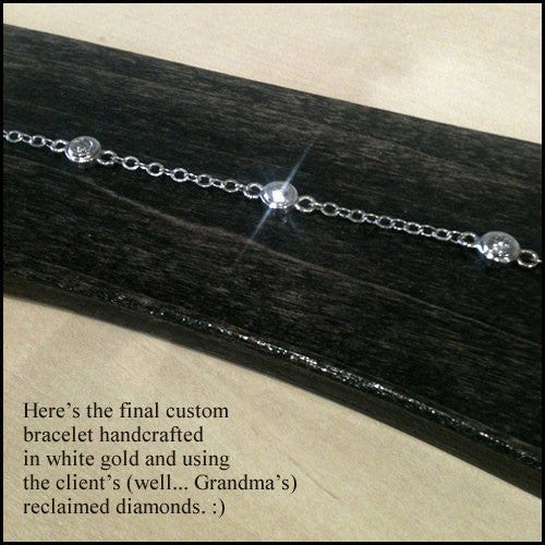 Custom Diamond Bracelet for Nancy , bracelet - No Roses Custom, No Roses Jewelry Artisan Jewelry Los Angeles - 5