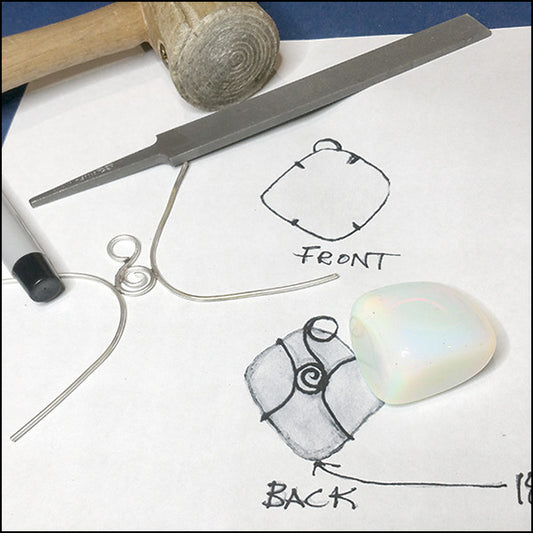 Moonstone Pendant for Ron , Necklace - No Roses Custom, No Roses Jewelry Artisan Jewelry Los Angeles - 2 Secondary