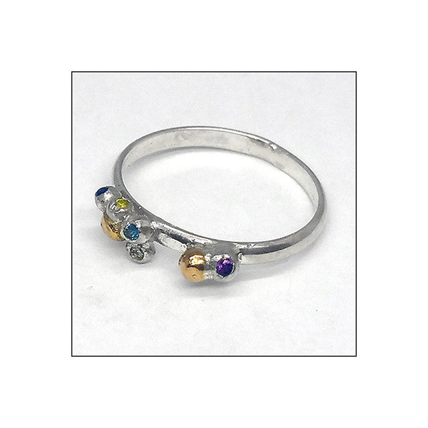 Gemstone Family Ring for David and Summer