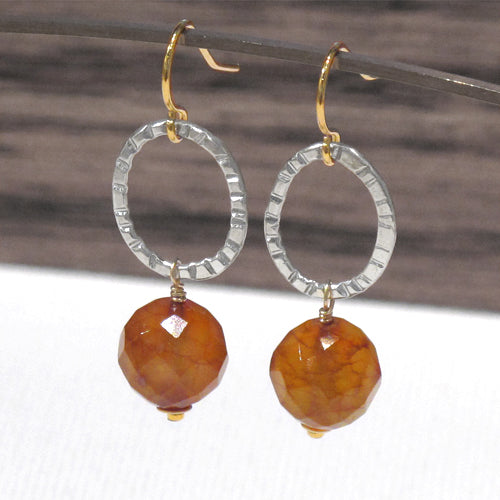 Hey Now! Earrings, Carnelian