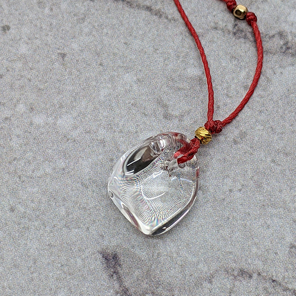 Akane Clear Quartz Minimalist Gemstone Pendant