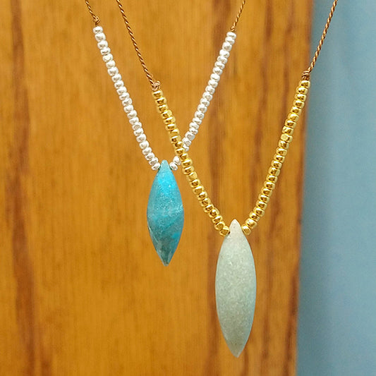 Chrysocolla Dew Drop Pendant