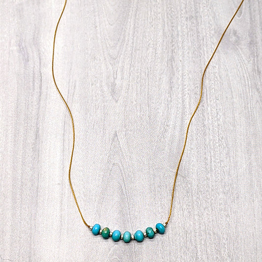7 Stone Turquoise Necklace