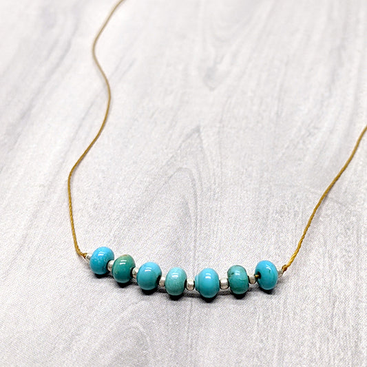 7 Stone Turquoise Necklace Secondary