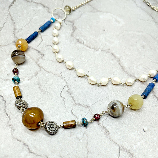 Miranda Lapis and Pearl Necklace Secondary