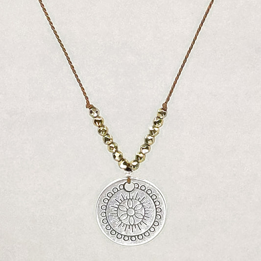 Ray of Bright Necklace, Golden Pyrite