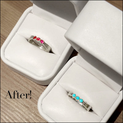 Custom Gemstone Stacker Rings for Debbie , rings - No Roses Custom, No Roses Jewelry Artisan Jewelry Los Angeles - 3