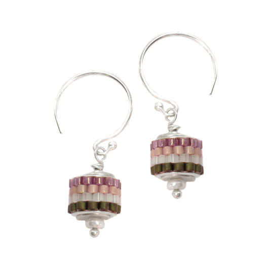 Grommet Earrings, Grape