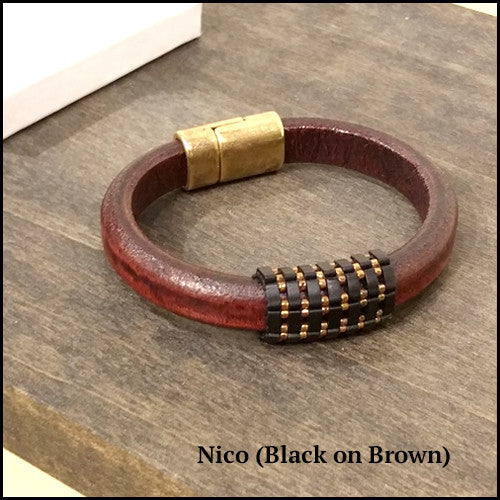 Tilé - Big Leather Bracelet