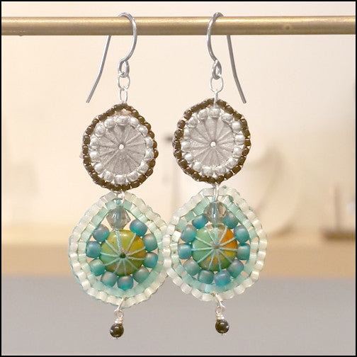 Danni Turquoise Earrings , Earrings - No Roses Metro, No Roses Jewelry Artisan Jewelry Los Angeles - 1
