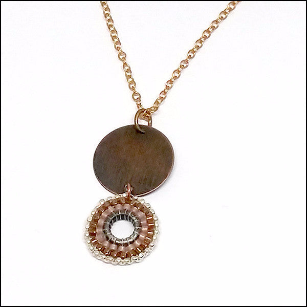 Brass Beauty Pendant , necklace - No Roses Metro, No Roses Jewelry Artisan Jewelry Los Angeles - 1