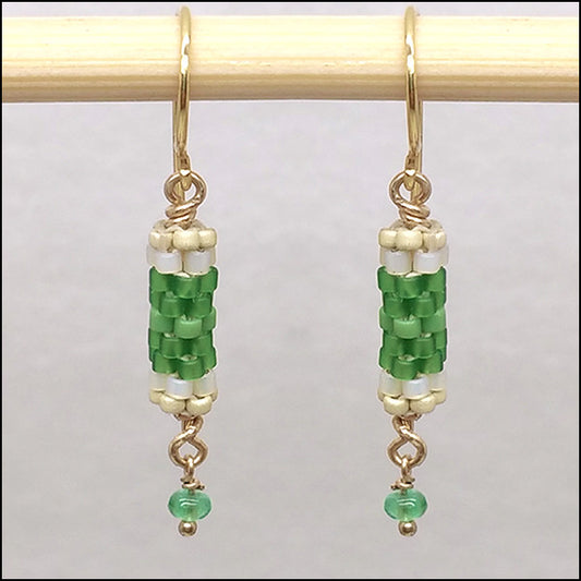 Birthstone Bits Emerald Earrings Secondary