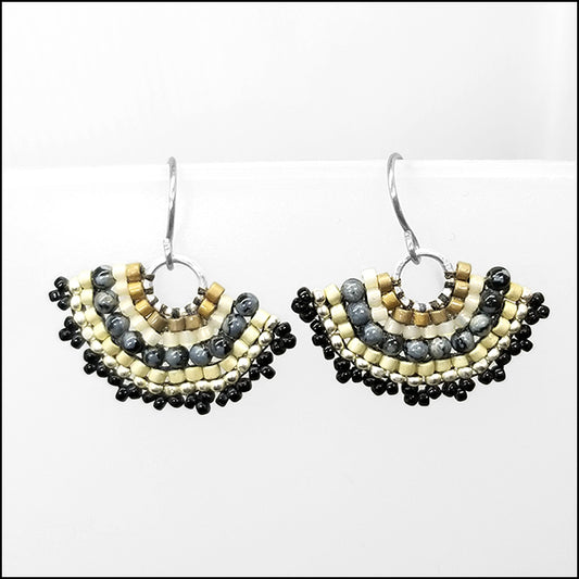 Fan Earrings Ash & Clay Secondary