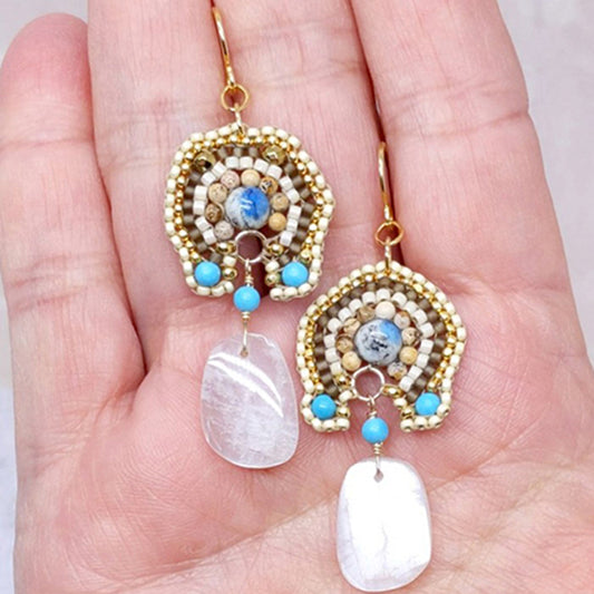 Laguna Dawn Moonstone Earrings Secondary