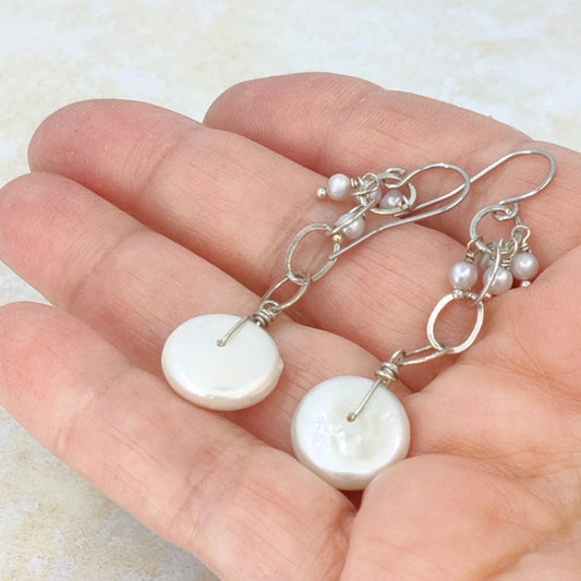 Deep Breath Pearl Earrings Secondary