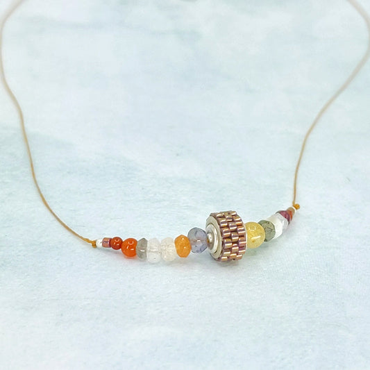 Color Theory Necklace, Batik Secondary