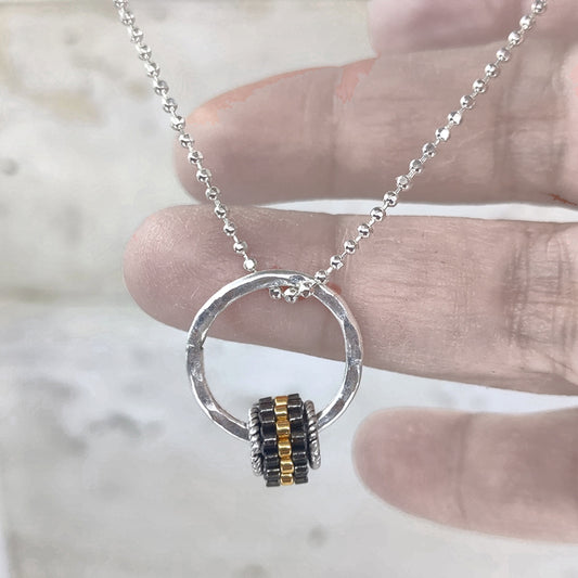 Grommet Drop Necklace, Honeybee Secondary