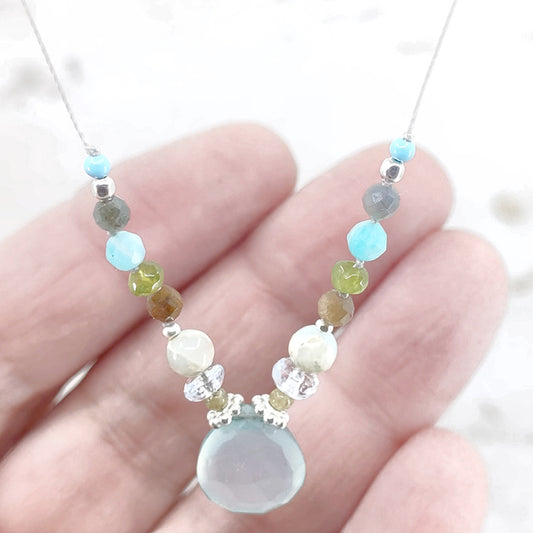 Amuse Necklace, Chalcedony Secondary