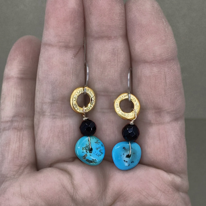 Single Minded Turquoise Earrings