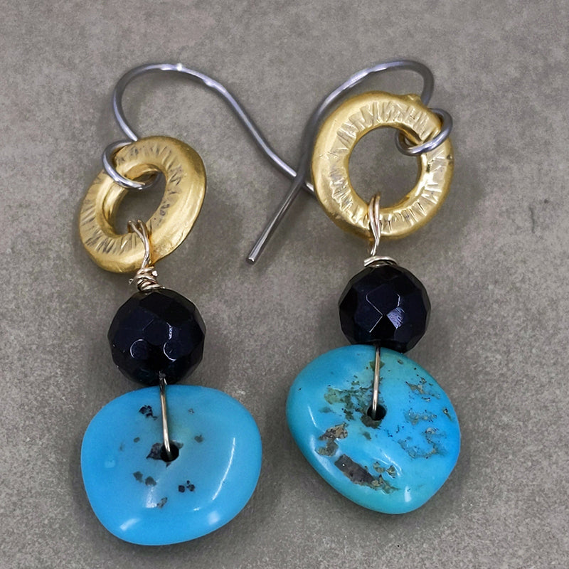 Single Minded Turquoise Earrings