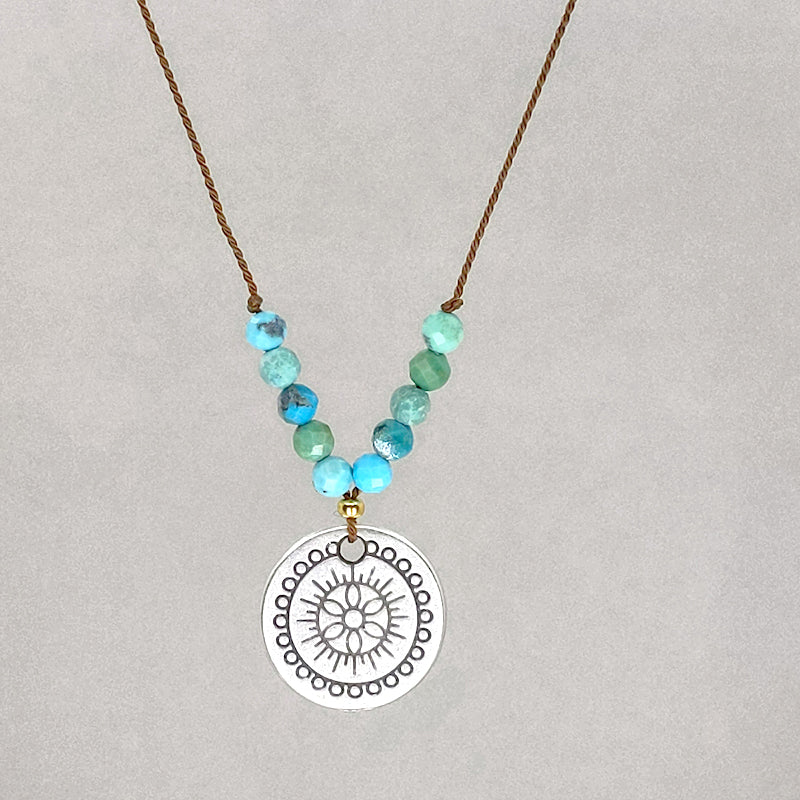Ray of Bright Necklace, Turquoise