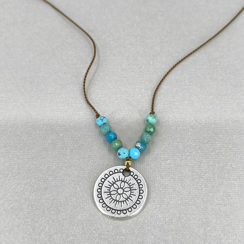 Ray of Bright Necklace, Turquoise