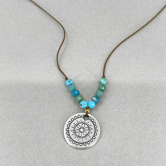 Ray of Bright Necklace, Turquoise Secondary