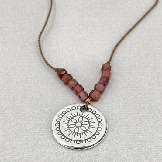Ray of Bright Necklace, Garnet Secondary