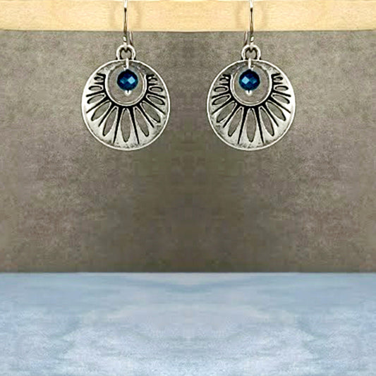 Western Blue Earrings Secondary