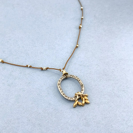 O Slow Down Necklace, Silver Secondary